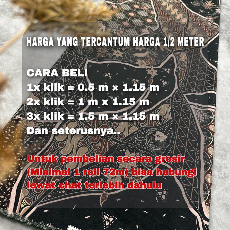 Berkualitas Batik Keluarga Batik Meteran Baju Seragam Pesta Kain Batik Meteran Premium Bahan Batik P