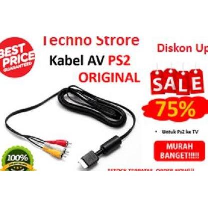 Kabel AV (ORIGINAL) untuk PS2 konek ke TV PALING MURAH