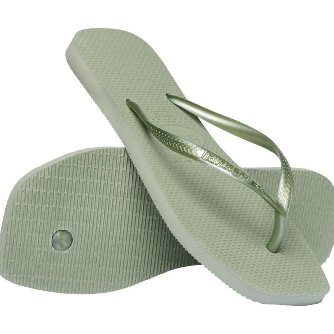 Havaianas 1156 Slim Square - Smoke Green - Sandal Wanita