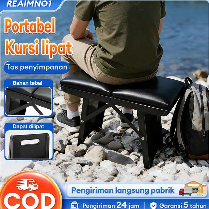 Bivarah - Barang ReadyKursi Lipat Outdoor Portable Kursi Lipat Camping Kecil Bangku Sofa Logam Kursi