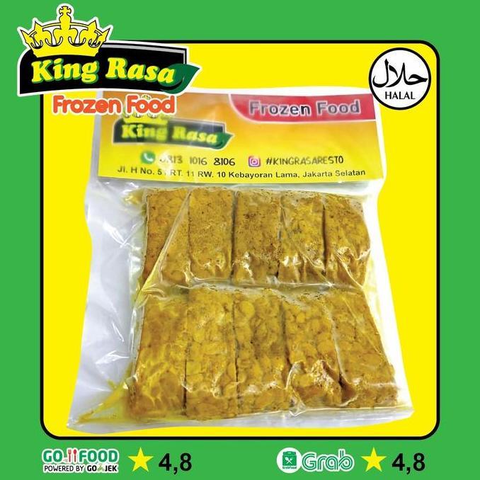 Processed - Tempe Bacem Frozen Khas Jogja Tempe Bacem Beku Isi 10Pcs