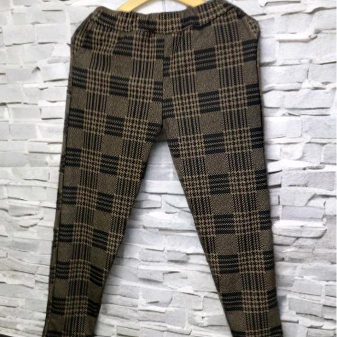 HEMAT LUAR BIASA 100K dapat 2 dan 4 Pcs Celana Panjang Kotak Wanita Model Luna Bahan Crepe Model Tre