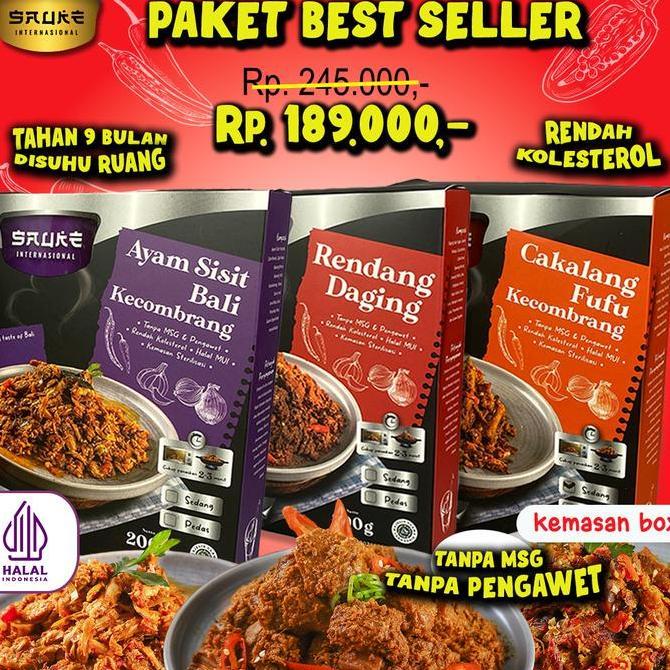 DIBAS_TAVE  - SAUKE PAKET BEST SELLER KEMASAN BOX 200GR ISI 3 PCS , LAUK SIAP SAJI RENDAH KOLESTEROL