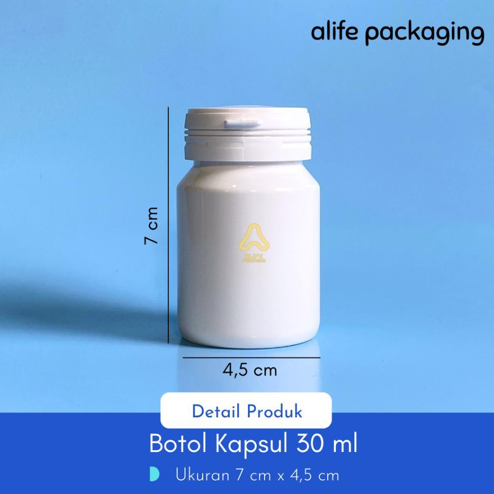 MAHMUD BOTOL KAPSUL 30 ML | BOTOL OBAT 30 ML | BOTOL PLASTIK PET 30 ML MURAH