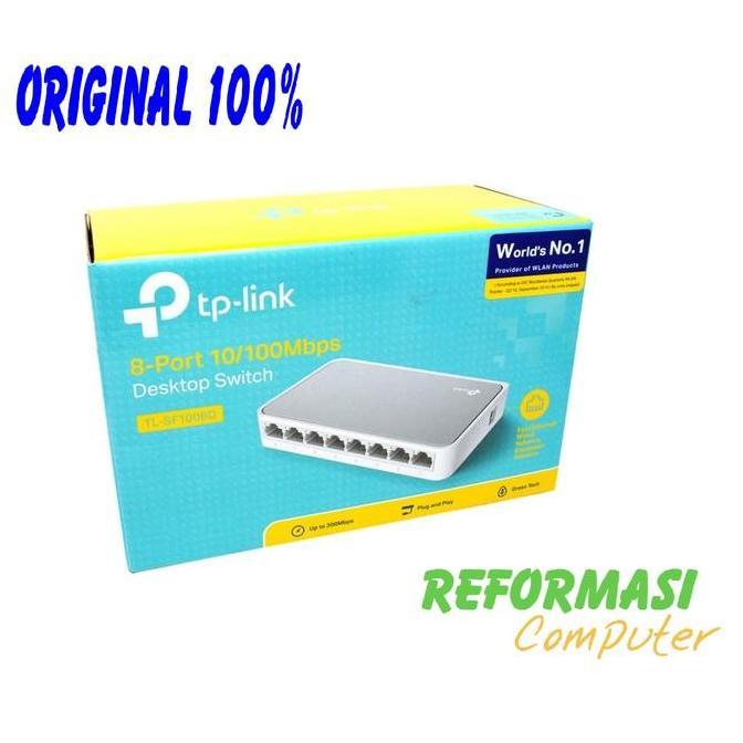 Adabanyak- Tp- 8-Port Switch Hub Tl-Sf1008D Sf 1008 D 1008D