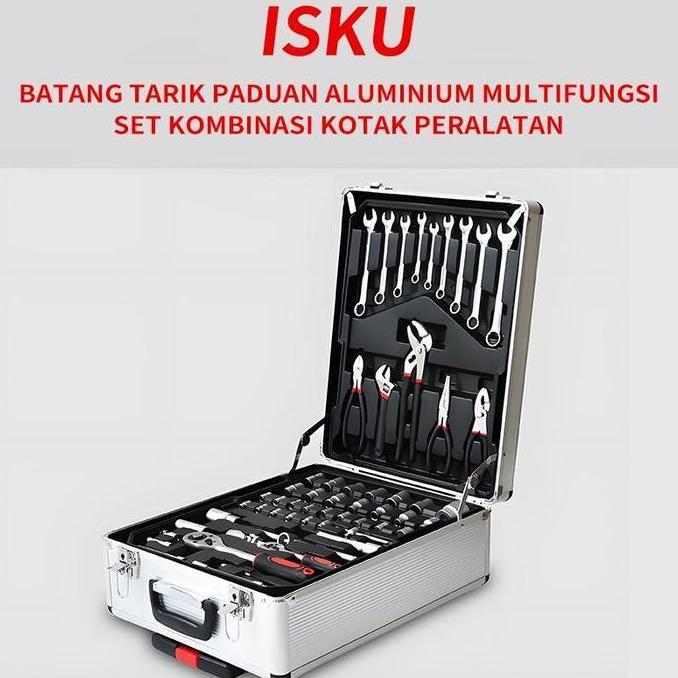 Isku Tool Kit 187 Pcs Perkakas Bengkel Tool Set/Koper Set Perkakas Bengkel/Alat Bengkel Perkakas Len