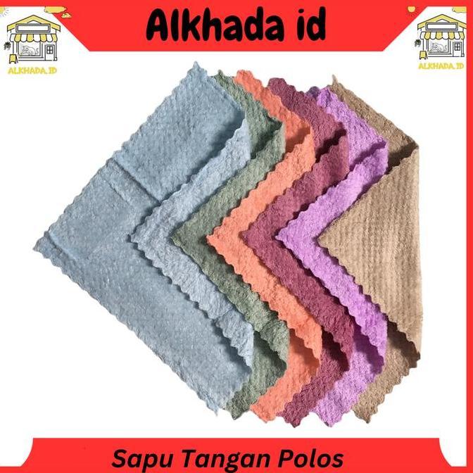 Spuntino- Grosir 6 Pcs Sapu Tangan Handuk Murah | Handuk Olahraga Polos Kecil Pria Wanita
