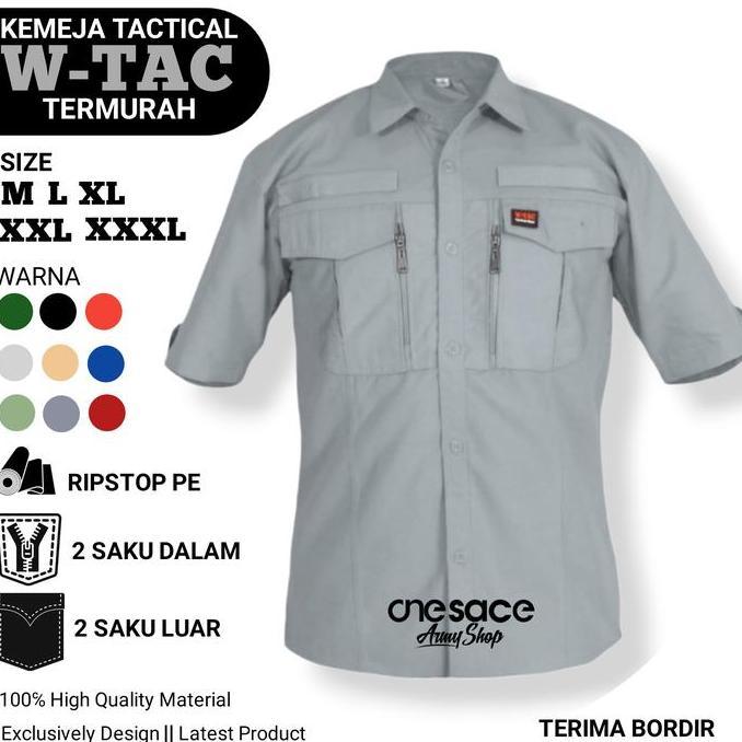 Superiore- Kemeja Kerja Lapangan Wtac Lengan Pendek / Kemeja Tactical Pria Wanita Outdoors Termurah 