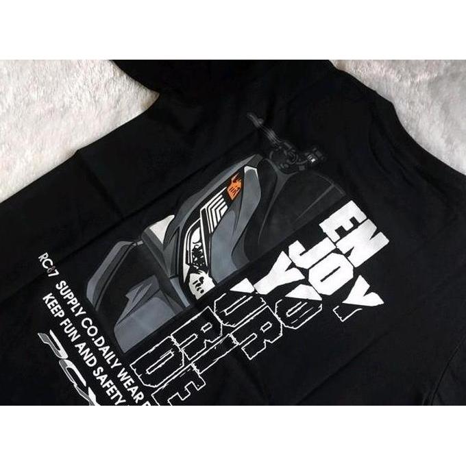 Superiore- Kaos Pcx 160 | Kaos Pcx Pria Oblong Distro Baju  Katun Combed Hitam Lembut  Nyaman