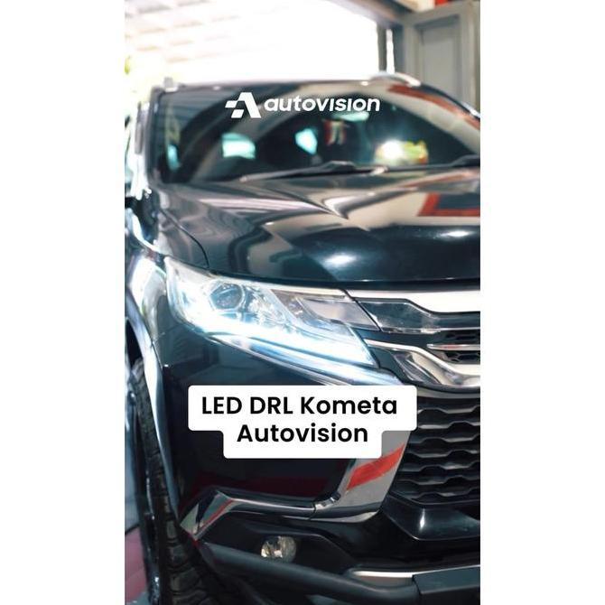 Drl Led Autovision Kometa Bianca + Drl Mobil Sein Alis Putih Kuning