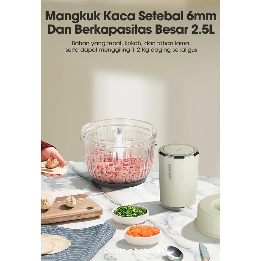 TERBARU SAMONO Food Chopper 2.5L Multifungsi chopper daging chopper daging dan bumbu chopper samono 