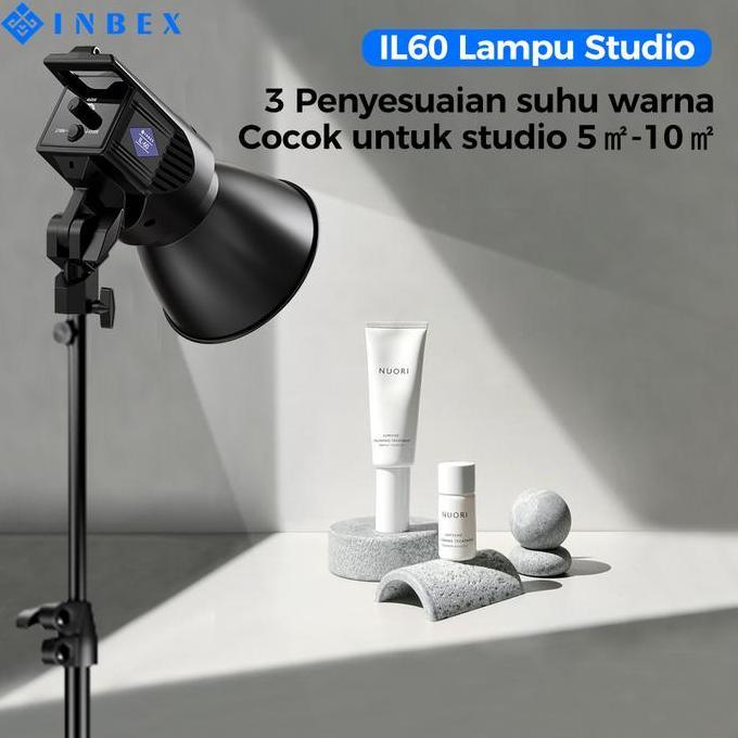 INBEX IL60 Lighting Studio 60W Kontent Kreator Lampu Portabel Studio Mini Lighting Foto