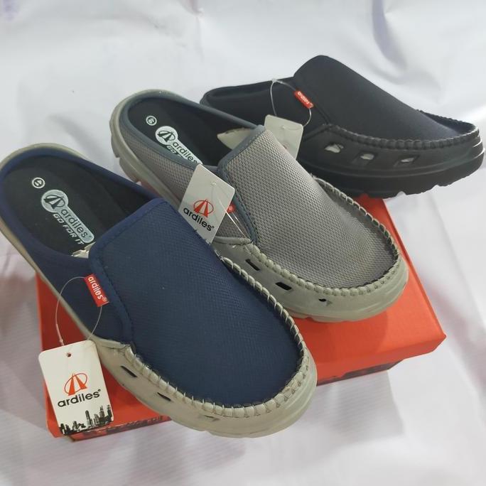 Sepatu Sandal Pria Sepatu Sandal Slop Karet Pria Ardiles Abram-01 Original
