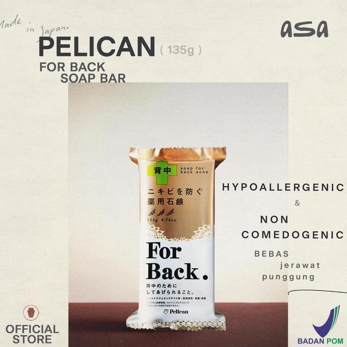 Pelican For Back Soap Bar Acne Free Original Japan