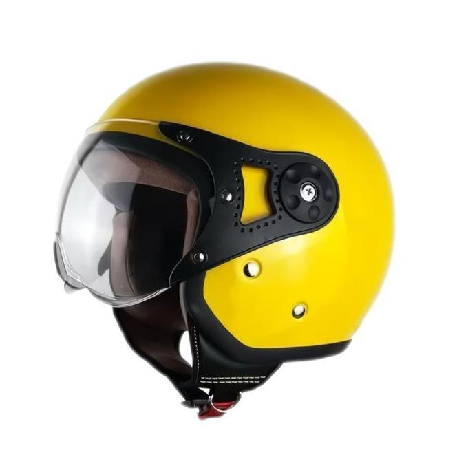Helm Bogo Retro Hijab Kaca Pilot SNI Original Anti UV Painting Premium Stylish dengan Desain Klasik 