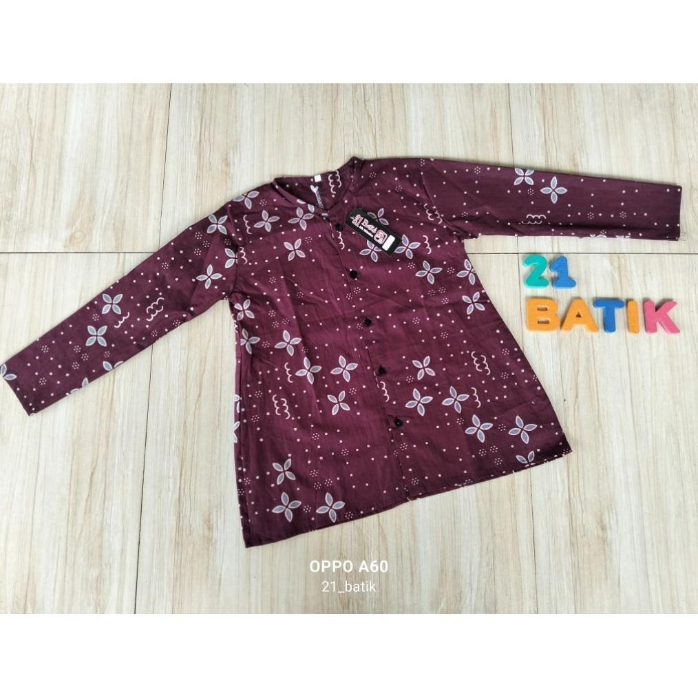 Unik Atasan Batik Anak Perempuan Katun Xxl 8-9 Tahun