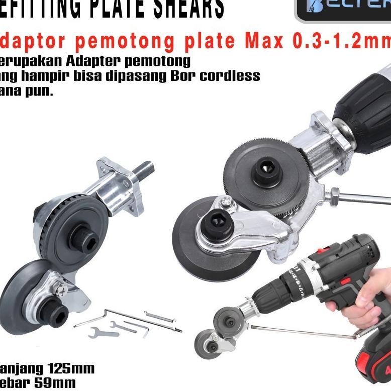 Adaptor Bor Pemotong Seng / Alat Pemotong Lembaran Logam Alat Pemotong