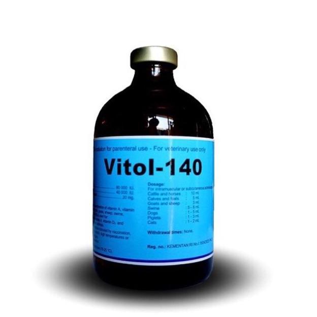 Vitamin Ade Perbaiki Kondisi & Penyubur Hewan Ternak (Vitol 100 Ml)