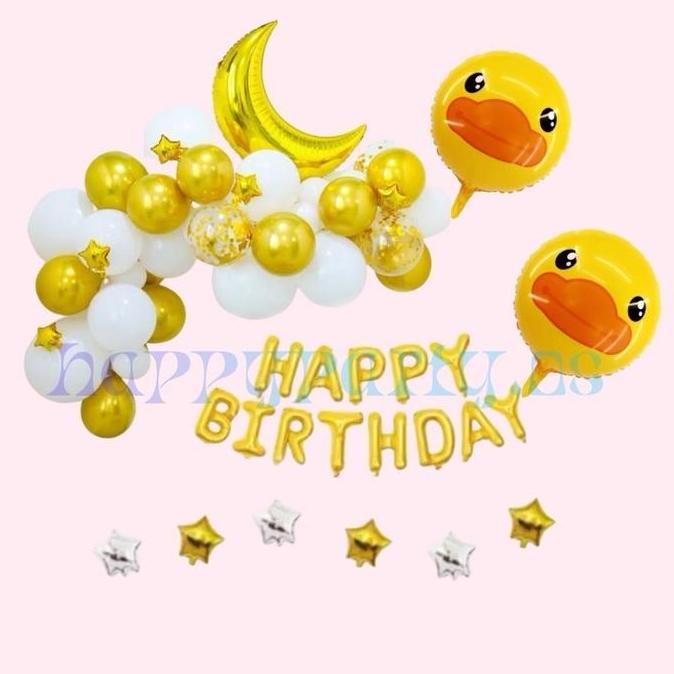 gavamanis - paket balon dekorasi ulang tahun bebek