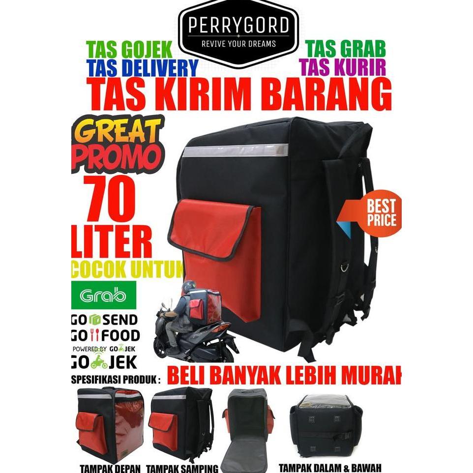 Jual Tas Delivery Makanan 70 Liter MERAH