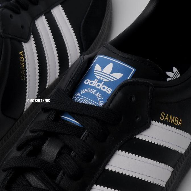 Sneakers Pria Adidas Samba Og Black White Gum - Bnib Original 100%