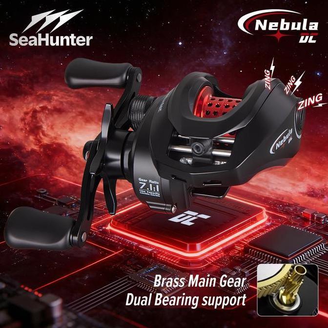 SeaHunter Joran pancing 1 set=reel Nebula DC+Joran Stream Pro, buyi zing digital control reel baitca