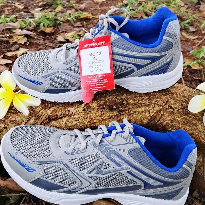 Sepatu Sneakers Pro Att Original Mc 52 Abu/ Biru Sepatu Fashion