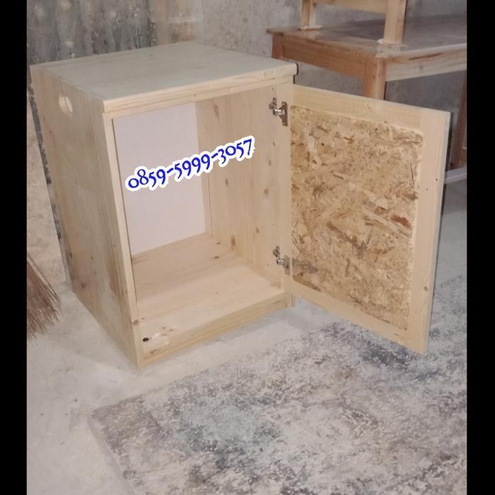 Lemari Kecil Minimalis Kayu Jati Belanda