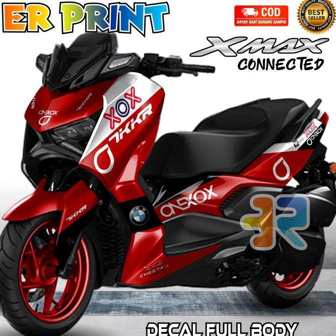 ER PRINT Decal Xmax Connected 250 New Stiker Full Body Desain Variasi Onexox Motorcycle Kualitas Tin