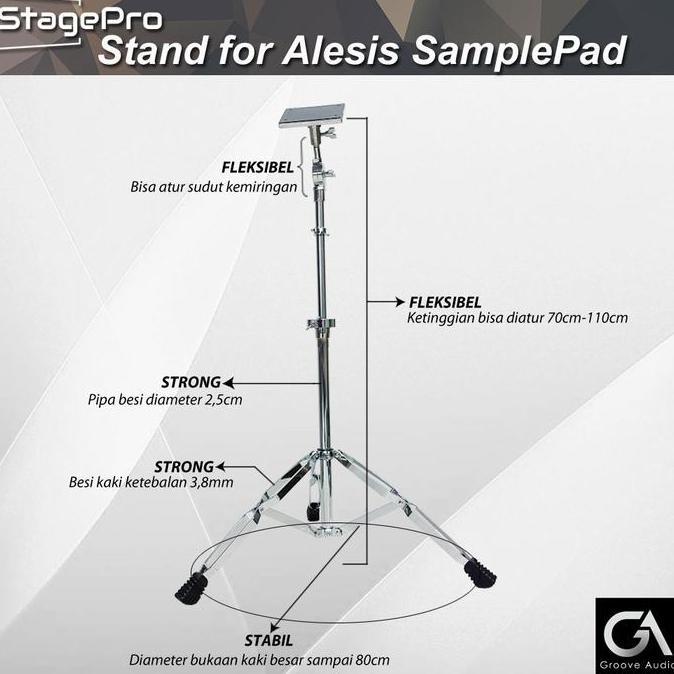 StagePro Stand Drum Pad Percussion for Alesis