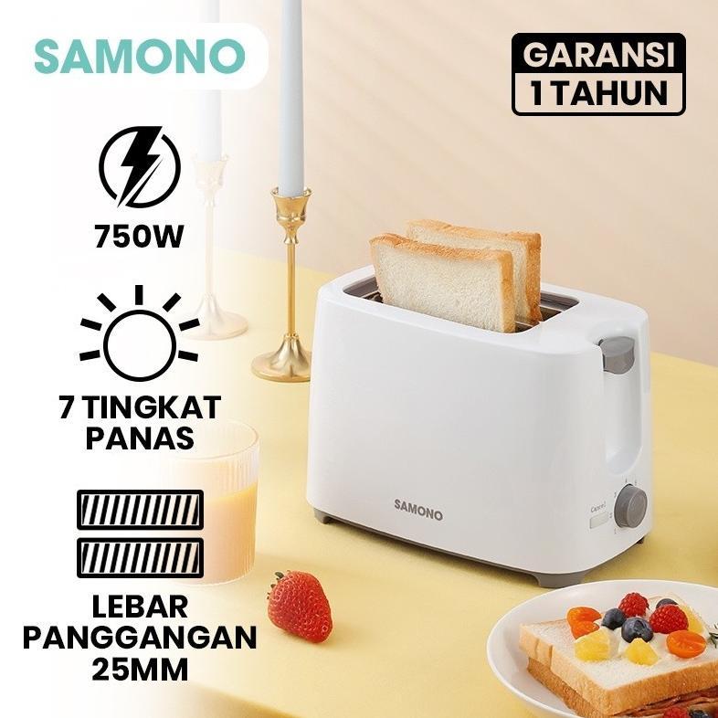 Alat Panggang Roti Tawar Toaster SW-TW750 Alat Pemanggang Roti Listrik Bread Toaster 7 Tingkat Panas
