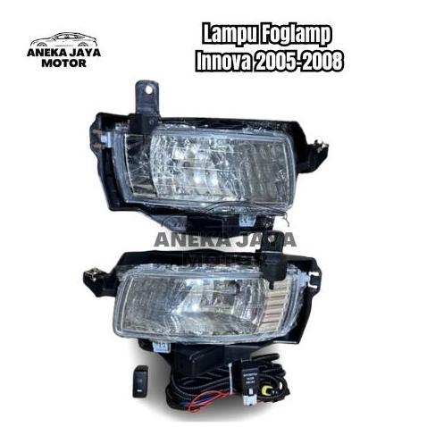 Promo Lampu Kabut Foglamp Innova Lama Old 2005 - 2008 Komplit Kabel // Lampu Kabut Foglamp 1 Set Car