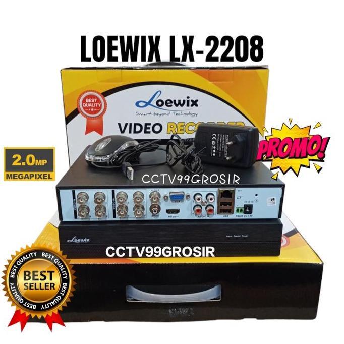 LOEWIX DVR XMEYE 8 CHANNEL 2MP 1080P / DVR XMEYE 8CH 2MP 1080P