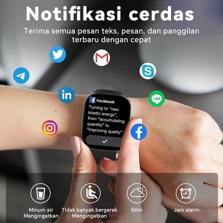 TERBARU BUDS-Smartwatch S10 POR MAX Smart Watch 46mm S10 Jam Pintar Olahraga Bluetooth SmartWatch Wa