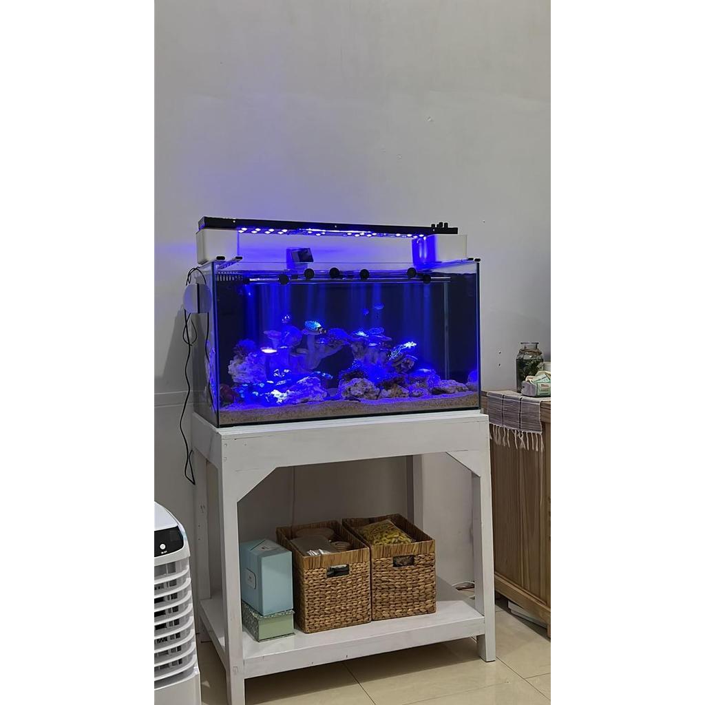 lampu aquarium laut 36watt dimmer 3channel 100-120cm L 20cm