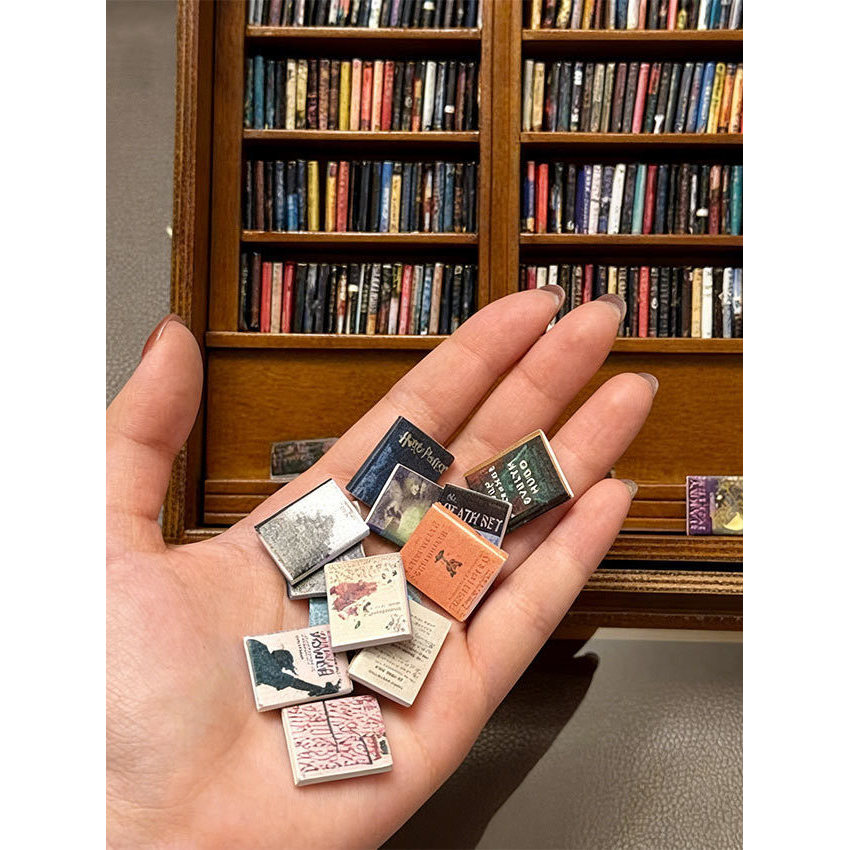 Anxiety Bookshelf Miniature Rak Buku Miniatur Buku Mini Perpustakaan Mini Anti Stress Toy