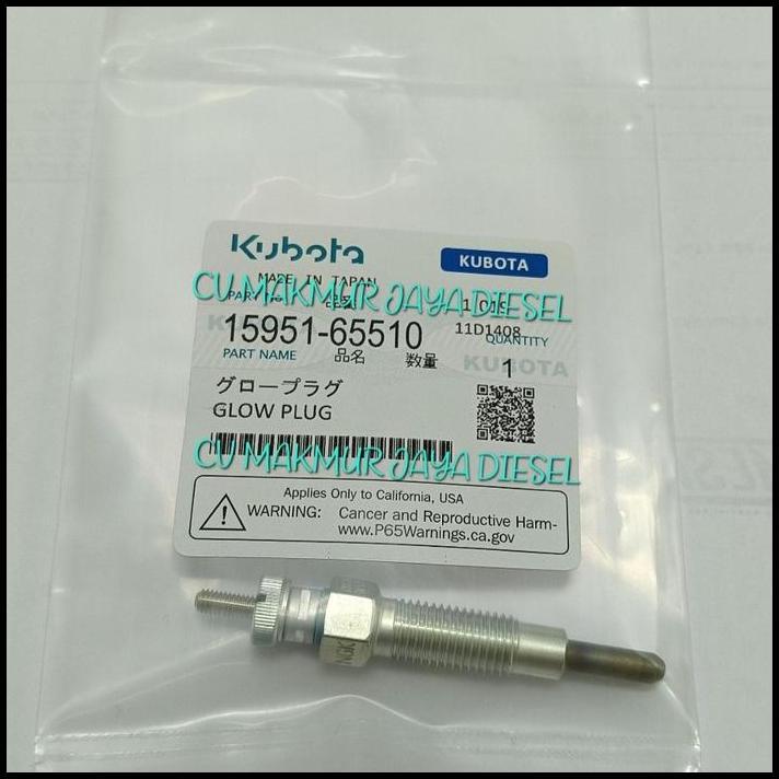 TERLARIS GLOW PLUG,BUSI PEMANAS 15951-65510 KUBOTA 
