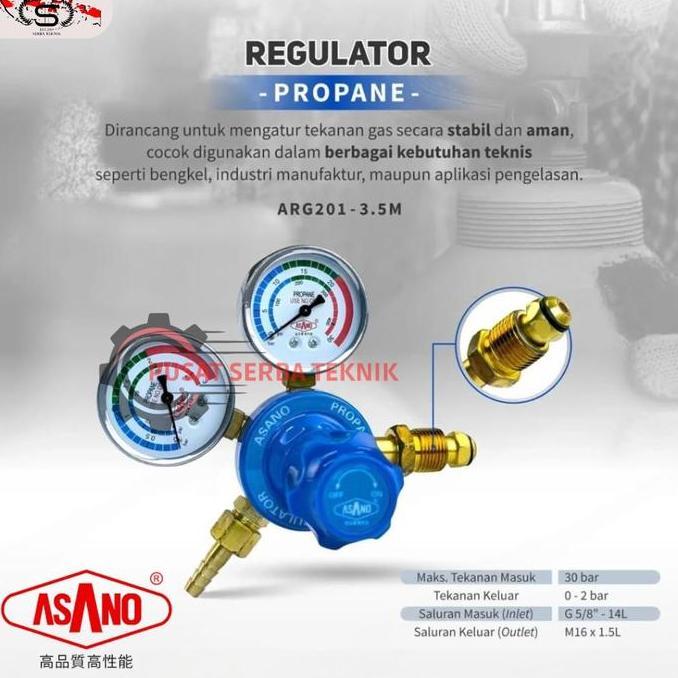 REGULATOR LAS GAS LPG ASANO / REGULATOR LAS PROPANE GAS LPG ASANO