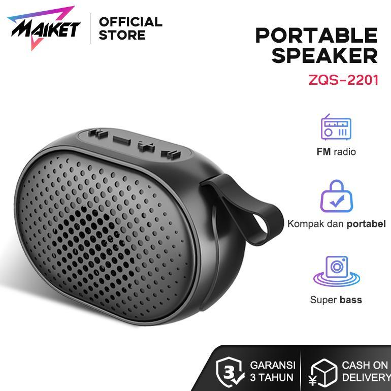 HOT DEALS MAIKET SPEAKER BLUETOOTH MINI ZQS2201 MUSIK BOX BLUETOOTH FULL BASS  PORTABLE WIRELESS SUB