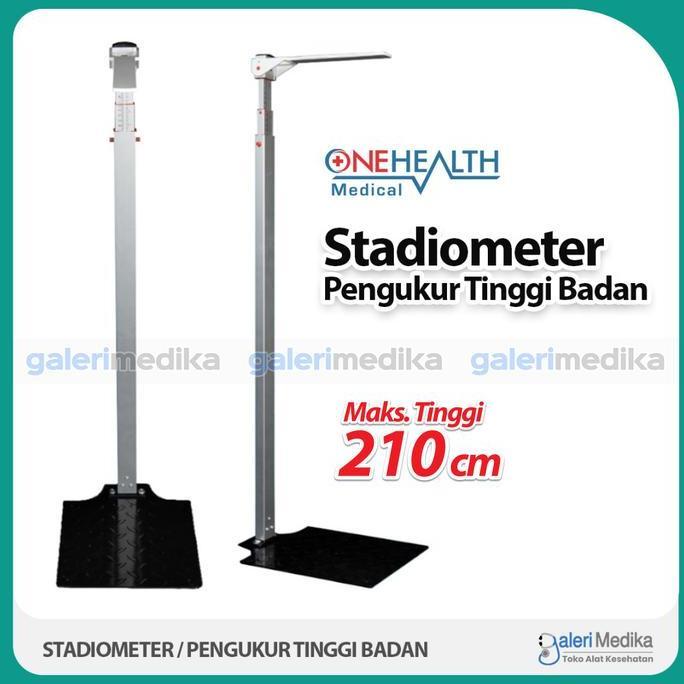 Stadiometer Alat Ukur Tinggi Badan OneHealth / Pengukur Tinggi Badan Anak dan Dewasa Alat Medis