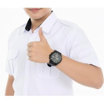 PREMIUM BAJU DINAS PUTIH PRIA LENGAN PENDEK SERAGAM PNS PUTIH PRIA KEMEJA PDH PUTIH PNS PRIA KERAH H