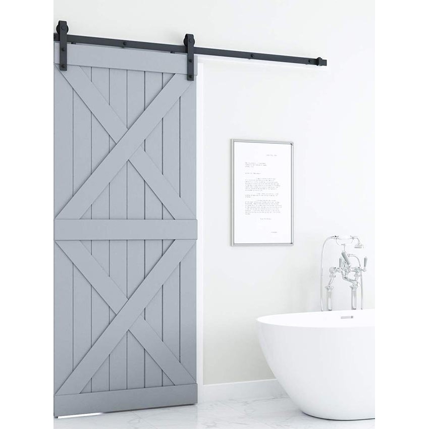 custom rel pintu sleding/Set barn door untuk Rel Geser Pintu Kayu Gudang lebar pintu/Pintu Geser Bar