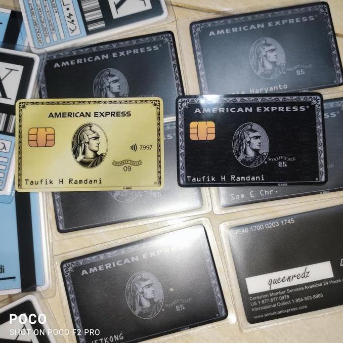 Kartu American Express Custom AMEX Card E-Money cetak GLOSSY mirp asli