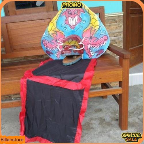 Mainan Tradisional Anak Caplokan Devil Spon Lancip Kain Panjang Barongan Kuda Lumping Dijamin Bagus