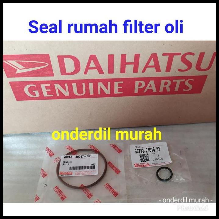 TERBARU SEAL O RING RUMAH FILTER OLI AVANZA XENIA 2003-2015 1SET ORIGINAL. 