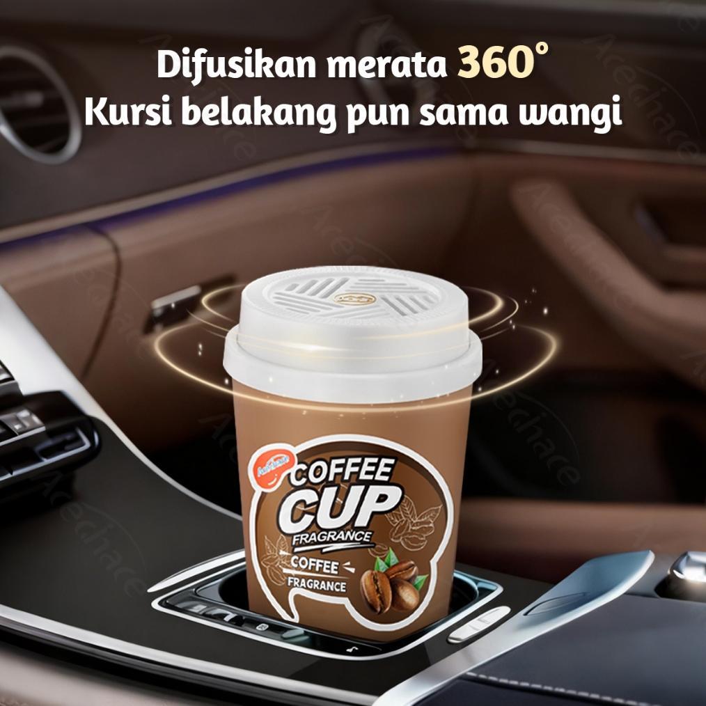 Murah  Acechace Pengharum Mobil Gelas Teh Susu Aroma Kopi Coklat | Tahan Lama 180 Hari, Menghilangka