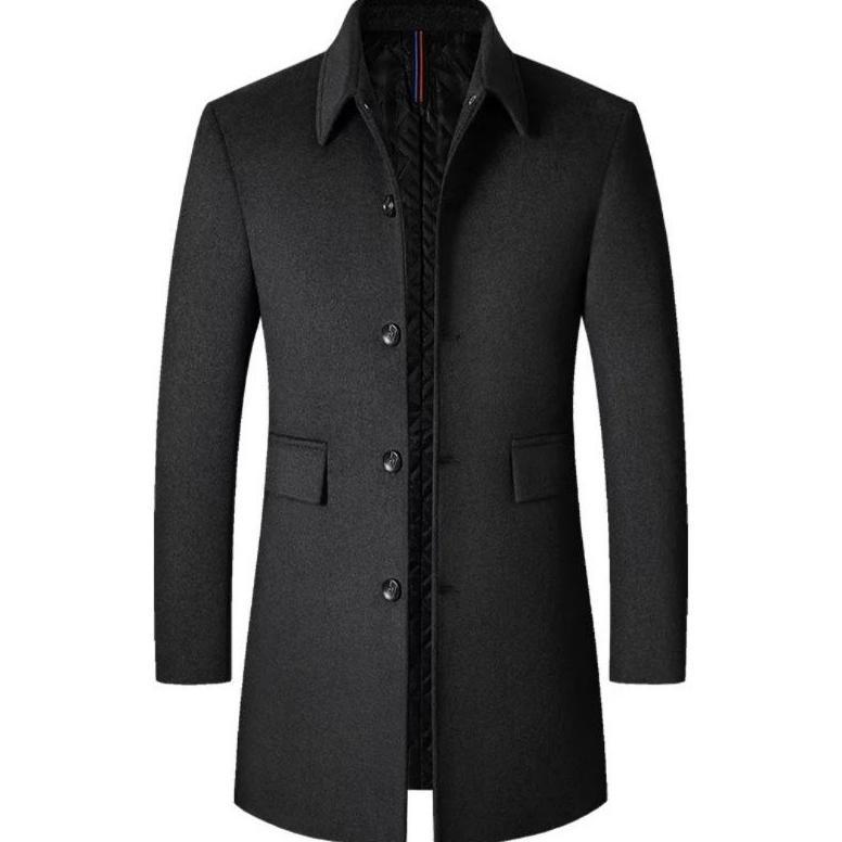PREMIUM BLAZER HITAM PRIA CASUAL SANTAI SLIM FIT / JASKET PRIA KEREN MODERN / LONG COAT PRIA