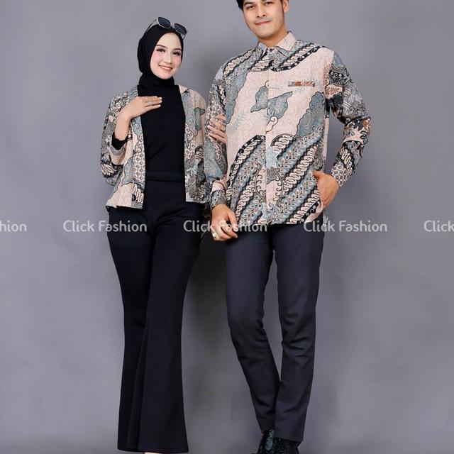 (New Arrival) Couple Batik/ Couple Outer Dan Kemeja/ Outer Batik/ Outer Batik Wanita/ Blazer Batik M