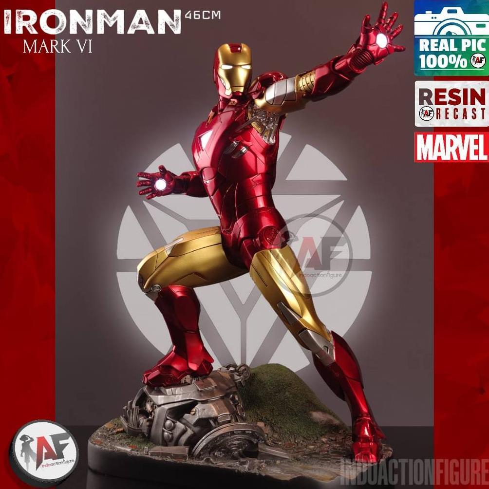 Statue Action Figure Marvel Iron Man MK6 Sideshow Studio Design Recast