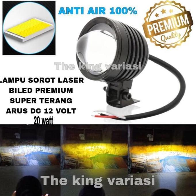 TERLARIS LAMPU SOROT MOTOR LED LASER PREMIUM MODEL BILED/LAMPU SOROT BILED